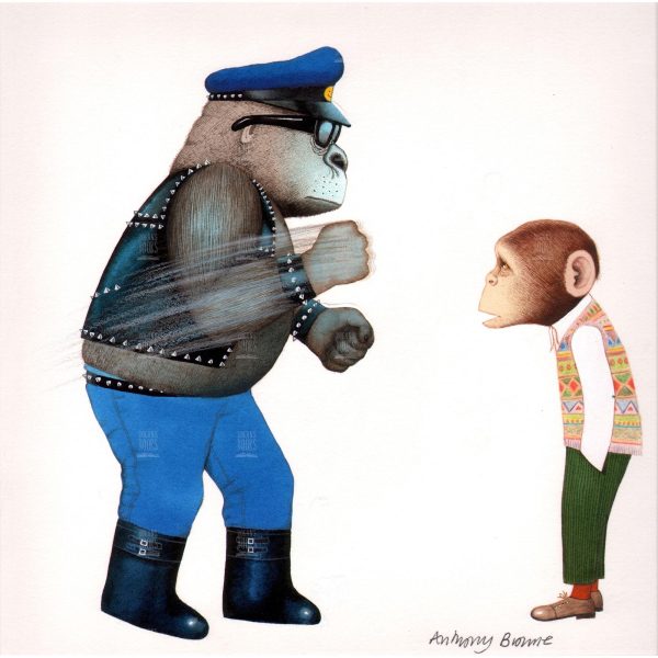 Anthony Browne - Buster threw a vicious punch - Original Artwork
