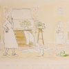 Anita Jeram - Preliminary artwork for "Oh, what a mess!"