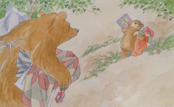 Barbara Firth - Big Bear helped Little Bear carry things up the rock to the cave