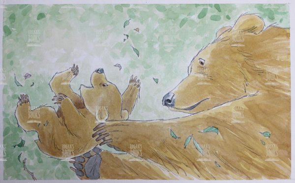 Barbara Firth - Little Bear bounced off the branch right into the arms of Big Bear.