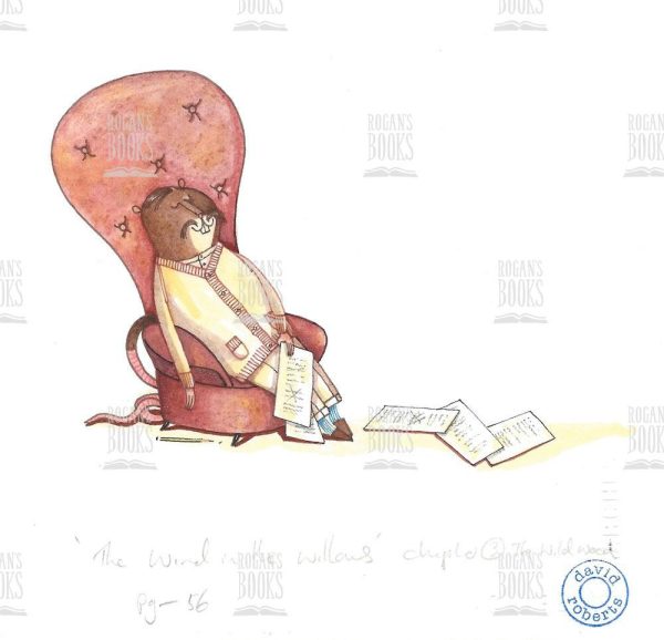 David Roberts - Meantime the Rat, warm and comfortable, dozed by his fireside.