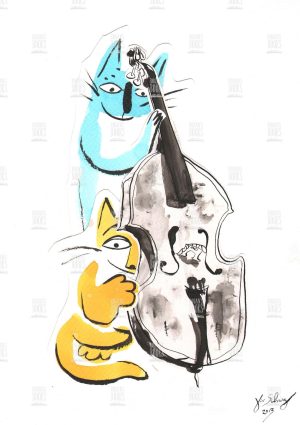Viviane Schwarz - Playing the bass